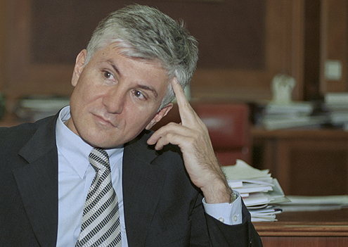 Zoran Đinđić, premijer Srbije.12.8.2002. foto: Goranka Matić