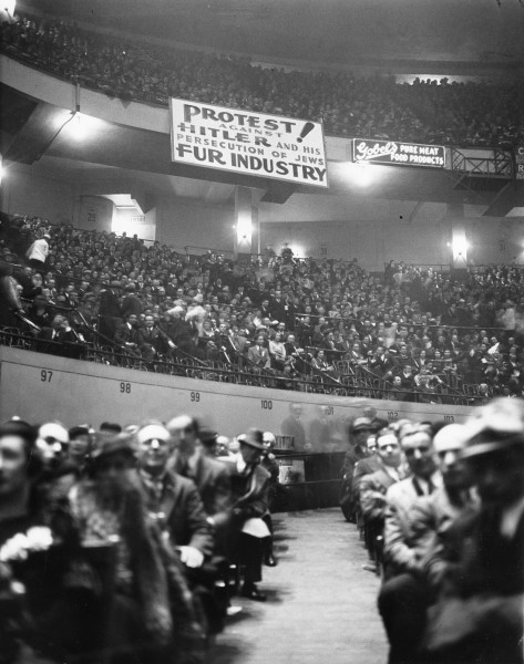 Protestni skup protiv dolaska nacionalsocijalista na vlast, 1933, Medison Skver Garden, Njujork