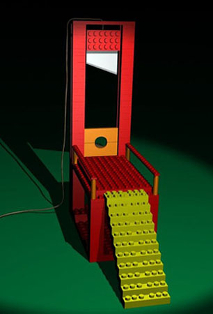 Lego Guillotine, by Skeletox