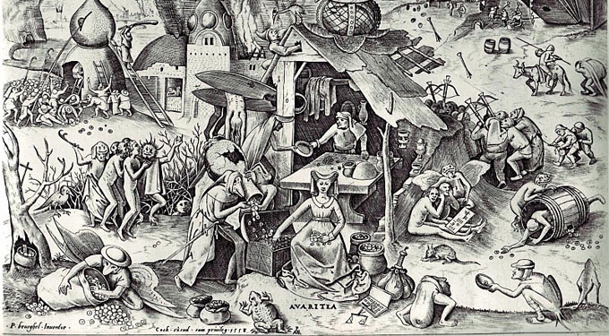 Pieter Bruegel the Elder, Greed http://bit.ly/1ms2gbS