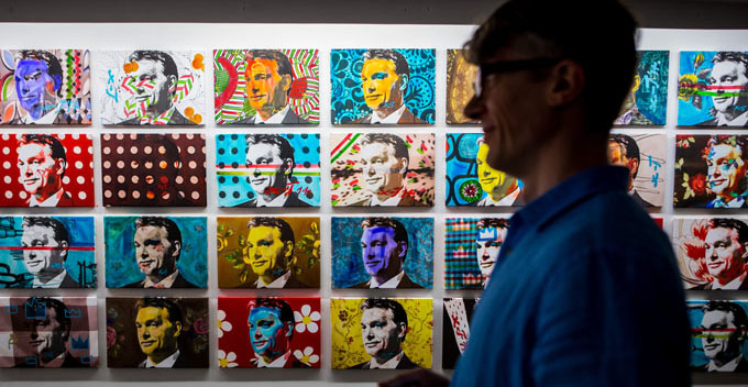 Warhol-like paintings of leader Orban http://bit.ly/1p5eZBw