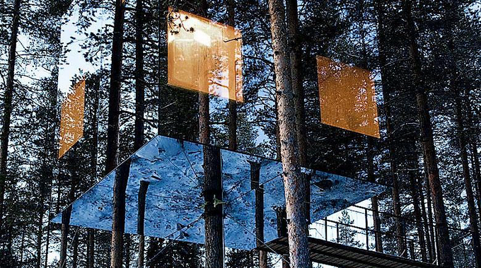 Treehotel Mirrorcube, Sweden bit.ly/YHTtOu