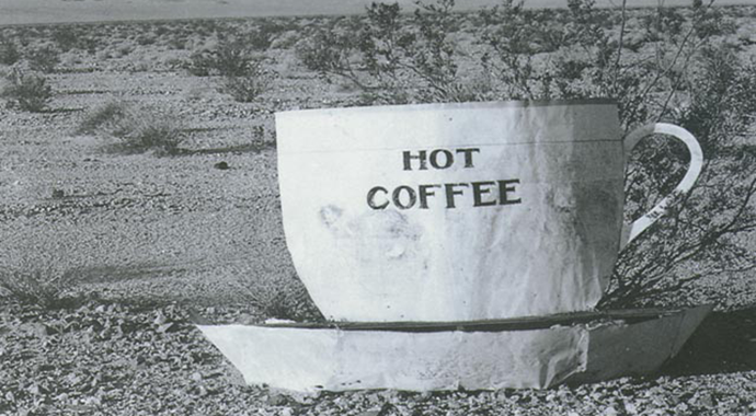 Edward Weston. Hot Coffee, Mohave Desert, 1937. Silver print photograph http://goo.gl/SPU3qt