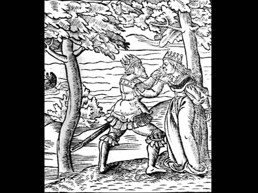 Terej seče Filomelin jezik, ilustracija u izdanju Metamorfoza iz 16. veka