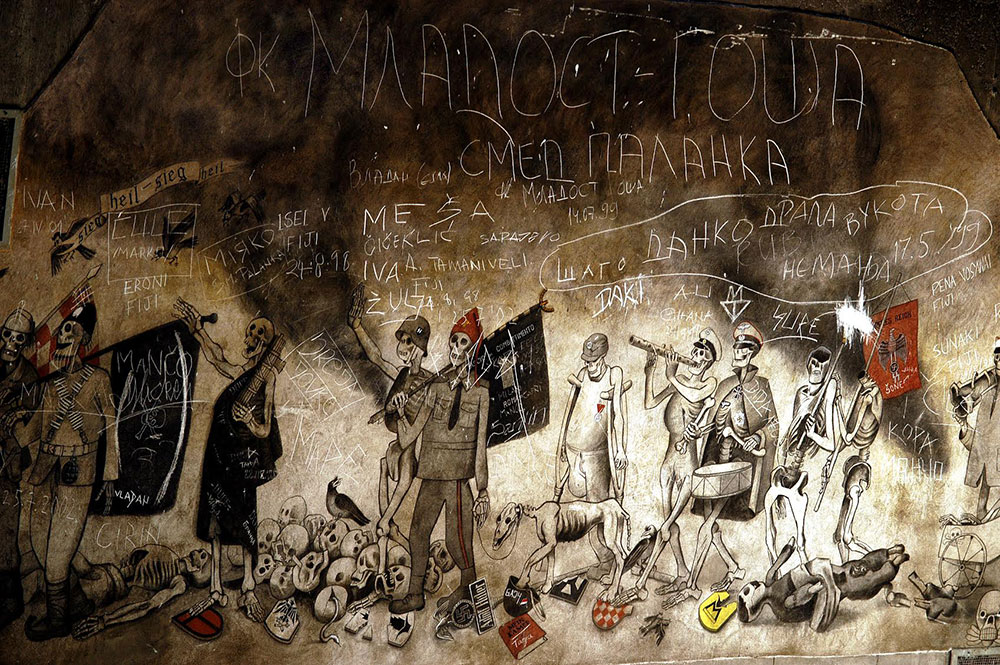 Krsto Hegedušić, painting from a series of murals at the memorial center on Tjentište (1971-73), photo: Goranka Matić