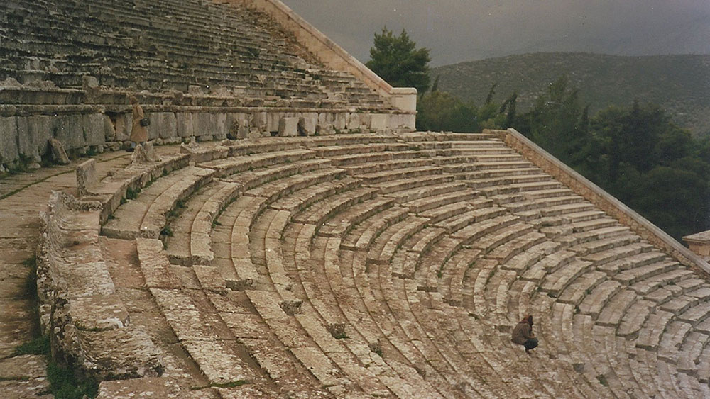 Autorka u Epidaurosu
