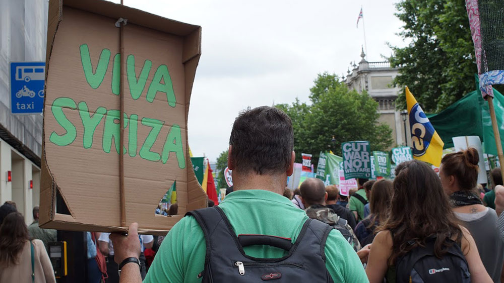 Fotografije čitateljki, Neda Radulović-Viswanatha, #EndAusterityNow, London 20.6.2015.