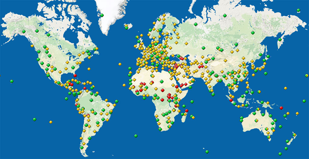 Mapa svetske kulturne baštine, UNESCO