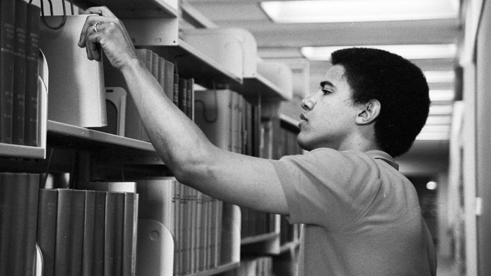 Barack Obama, Occidental College 1981, foto: Thomas Grauman/Corbis