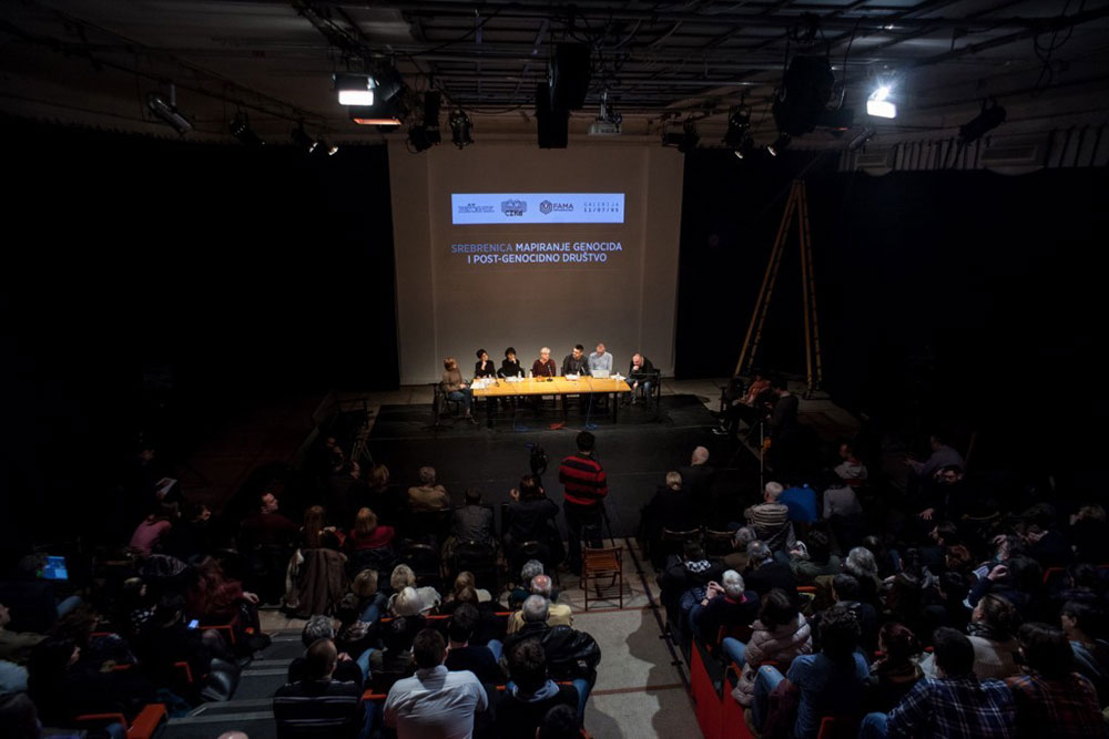 Public lecture on Srebrenica in Belgrade, photo: CZKD