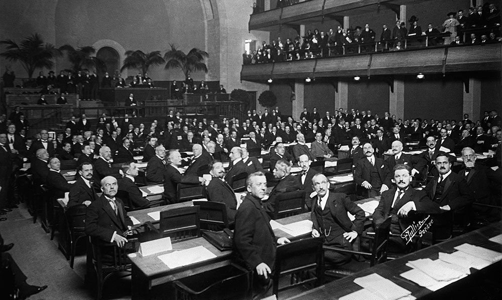 Prvo zasedanje Lige naroda u Ženevi 1920, foto: Keystone/Corbis