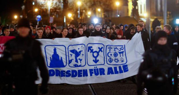 "Drezden za sve", anti-Pegida protesti u Drezdenu, Nemačka, foto: Hannibal Henschke/Reuters