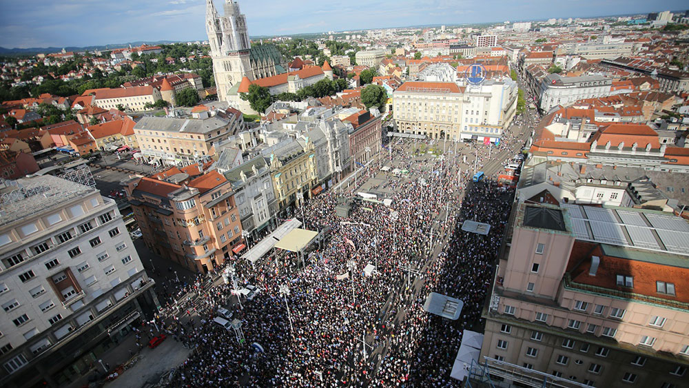 Trg bana Jelačića u Zagrebu, 1. juni 2016, foto: Fah