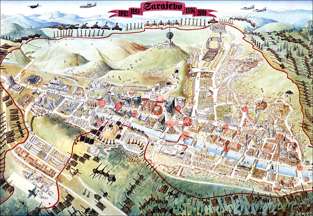 Suada Kapić: Sarajevo Survival Map 1992-1996.