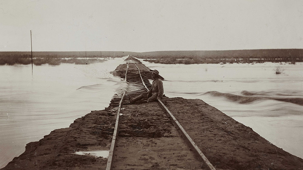 Oštećena pruga između Keetmanshoopa i Lüderitza, oko 1910, © Deutsches Historisches Museum