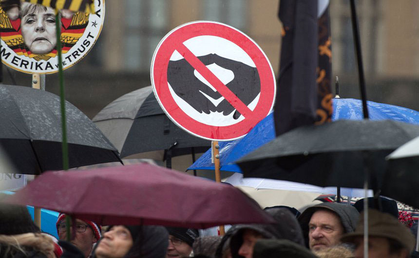 Protesti Pegide u Drezdenu, foto: DPA