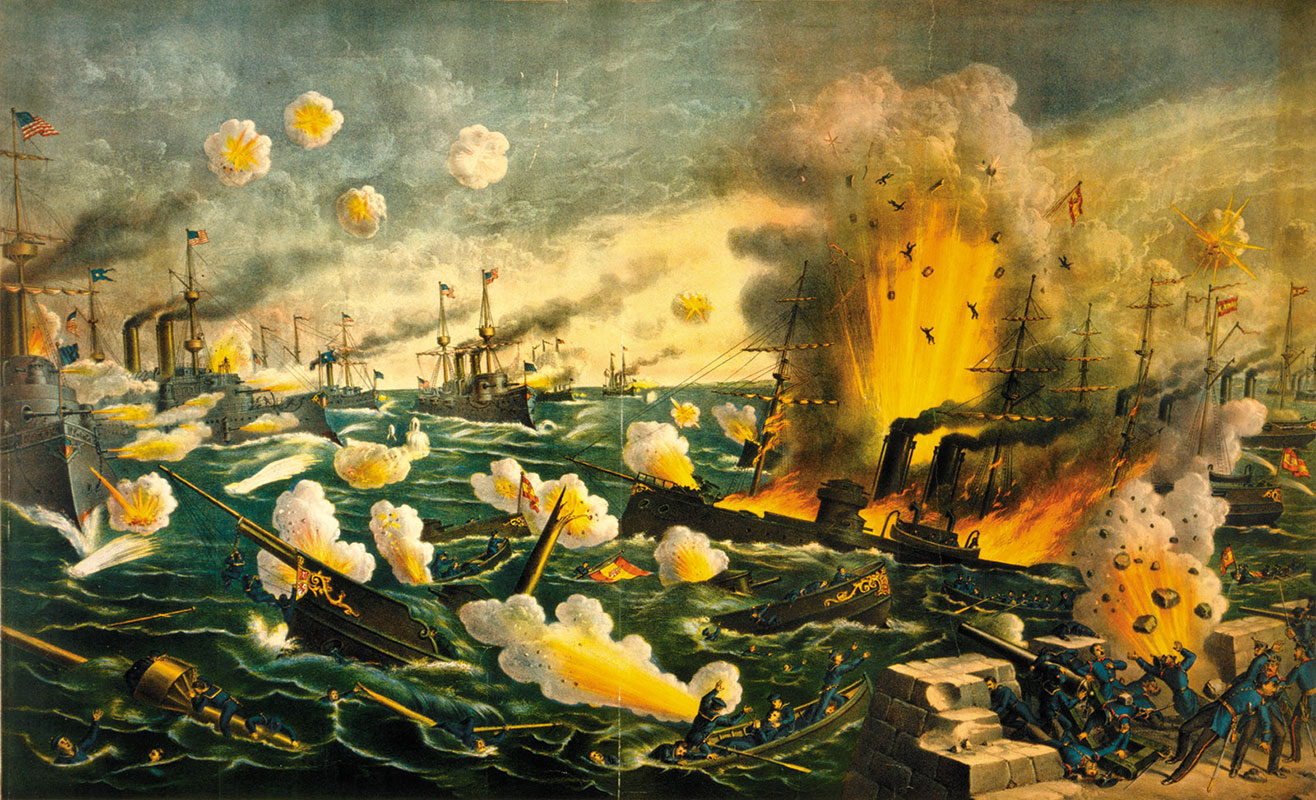 Velika bitka u Manila zalivu, špansko-američki rat, maj 1898, Kurz & Allison/Library of Congress