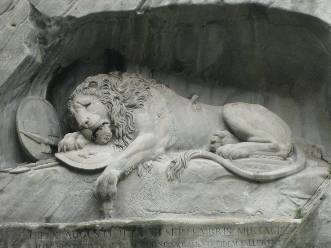 Umirući lav iz Lucerna, foto: Toni Stanković