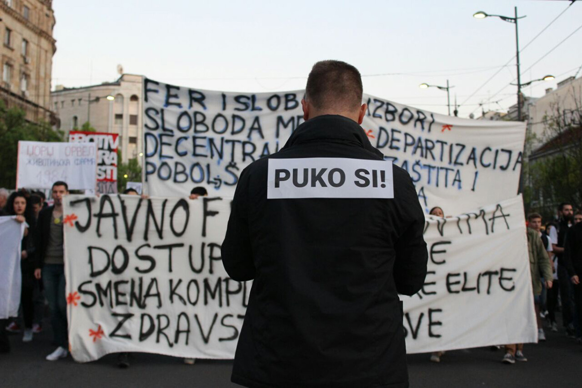 Protesti Protiv diktature, april 2017, foto: Darija Bađul