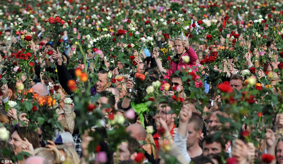Oslo, Marš ruža, foto: AP