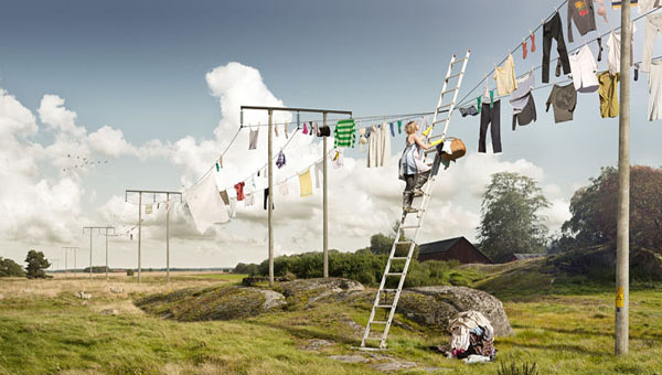 Big laundry day, Erik Johansson