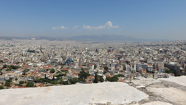 Pogled na Atinu sa Akropolja