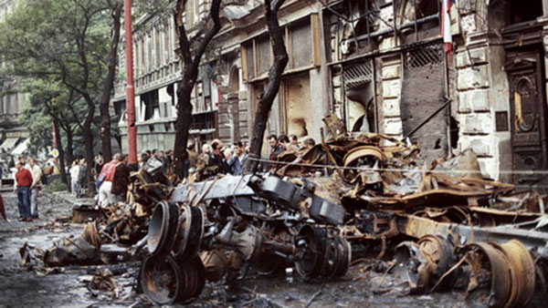 Prag, 29.08.1968, posledice nasilja na ulicama