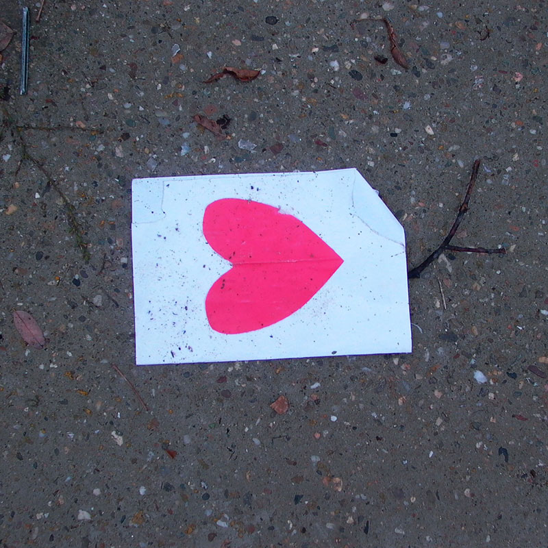 srce na ulici