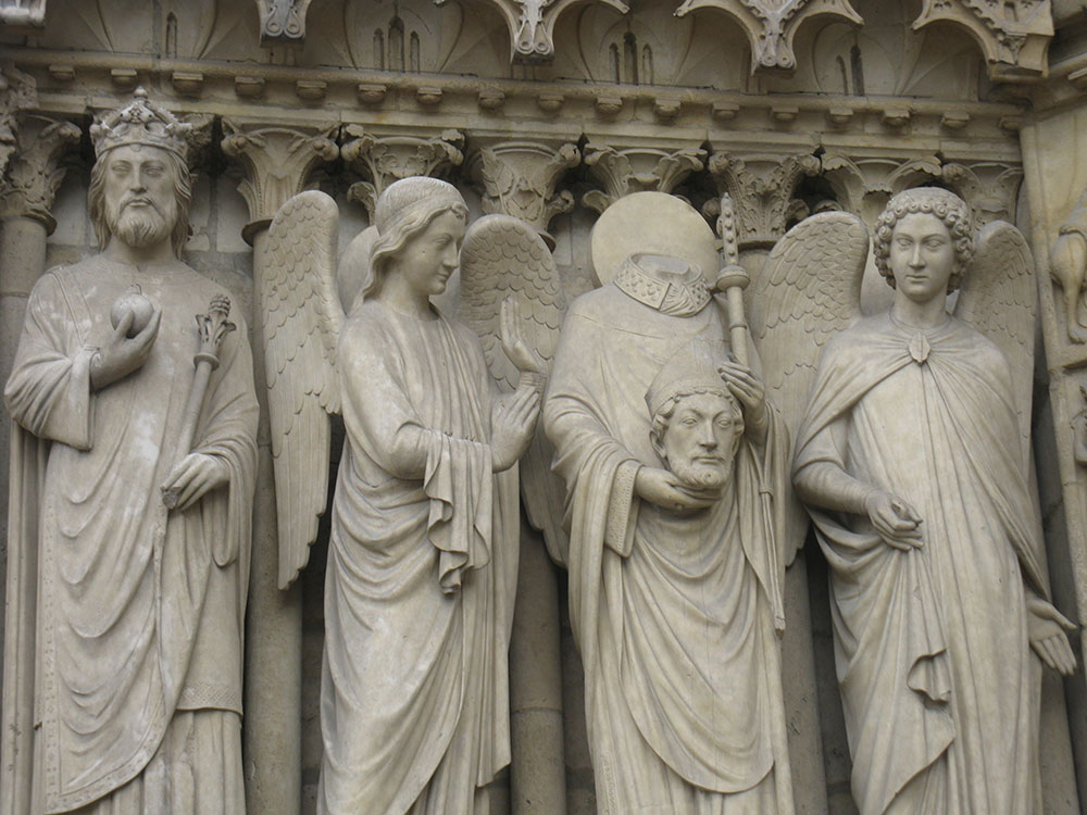 detalj sa crkve Notre-Dame, Pariz