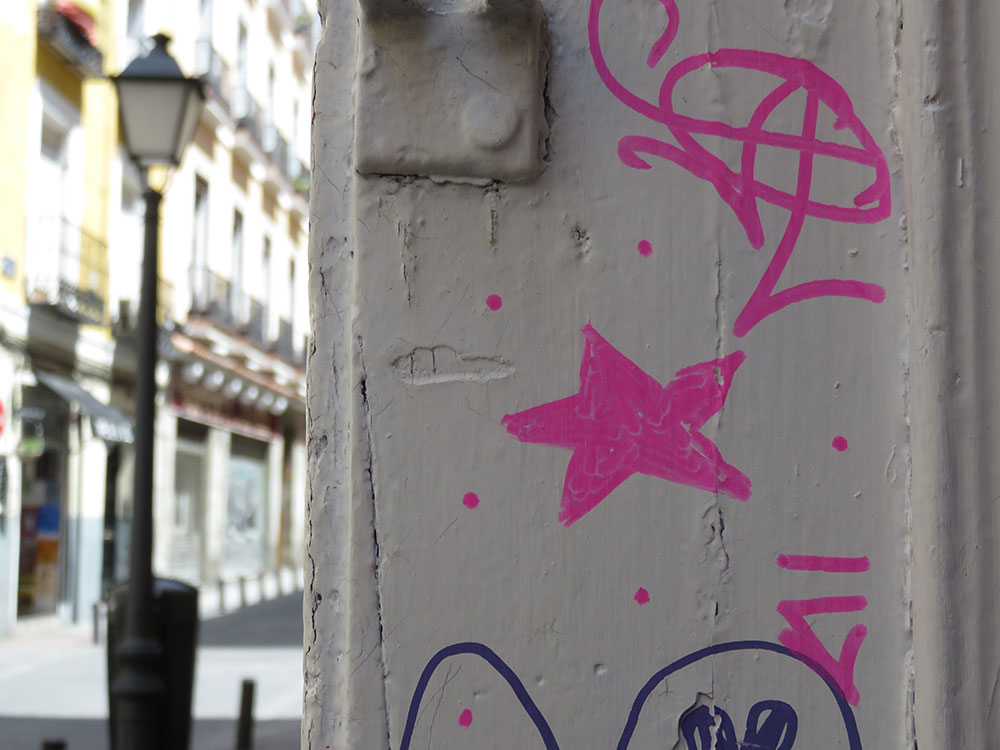 Zvezda nacrtana na zidu, Madrid