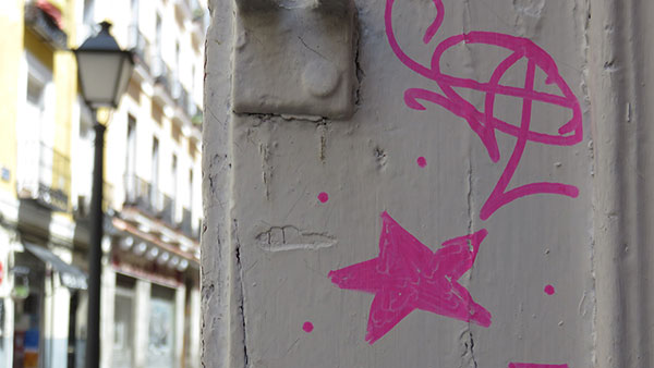 Zvezda nacrtana na zidu, Madrid