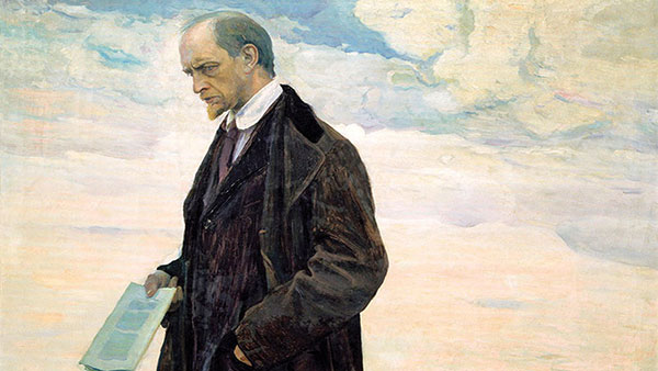 Mihail Nesterov: Mislilac (portret Ivana Iljina), 1921.