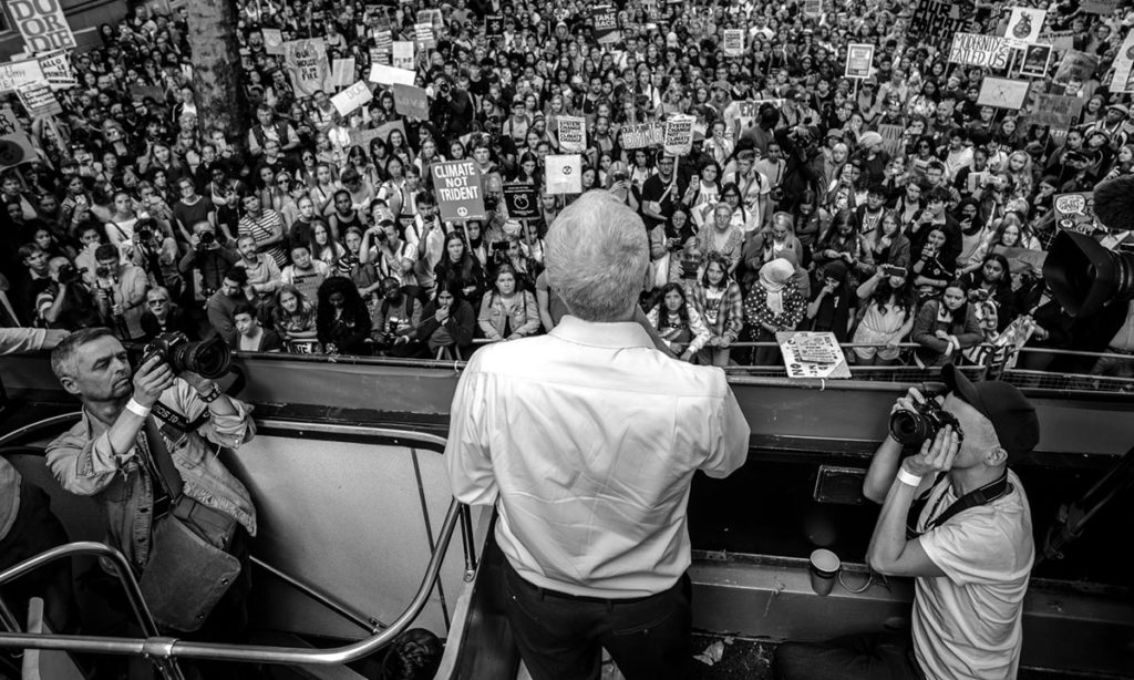 Jeremy Corbyn na klimatskim protestima u Londonu 20. septembra, foto: Sean Smith