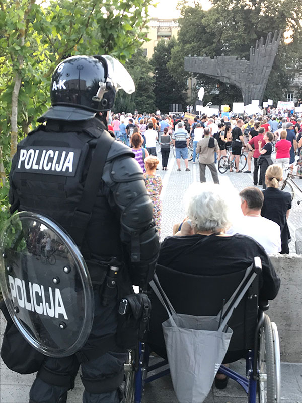 Protest u Ljubljani