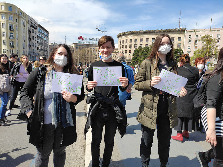Ekološki ustanak u Beogradu, 10. april 2021, foto: Peščanik