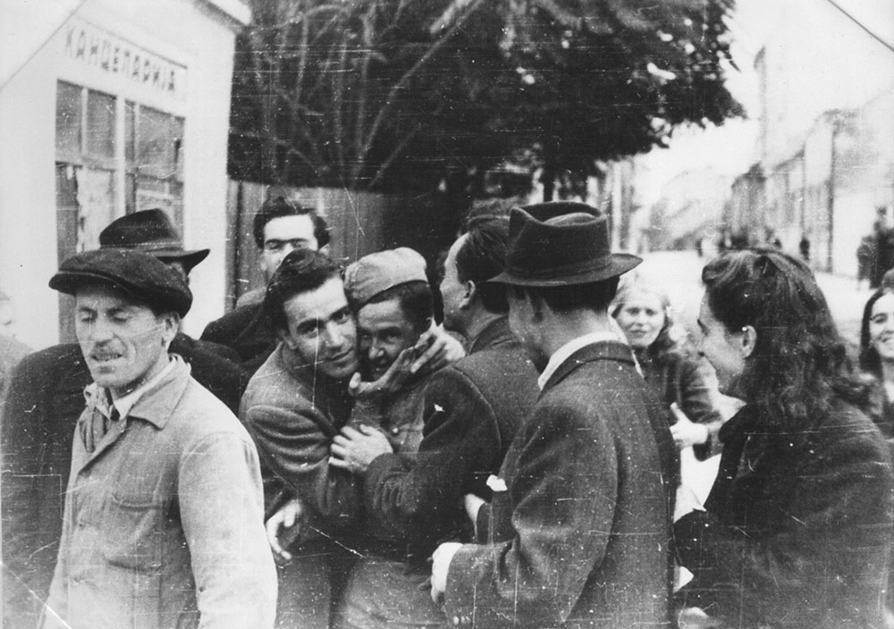 Beograd oktobra 1944, doček oslobodilaca, foto: nepoznati autor