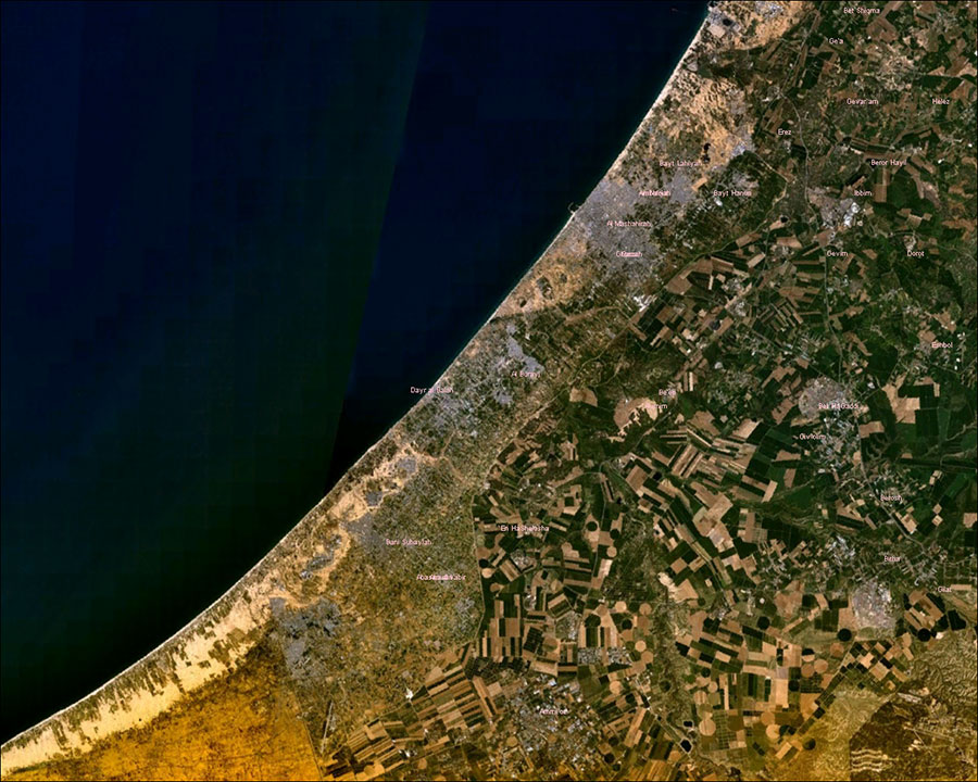 Gaza, foto: NASA/Wikimedia Commons