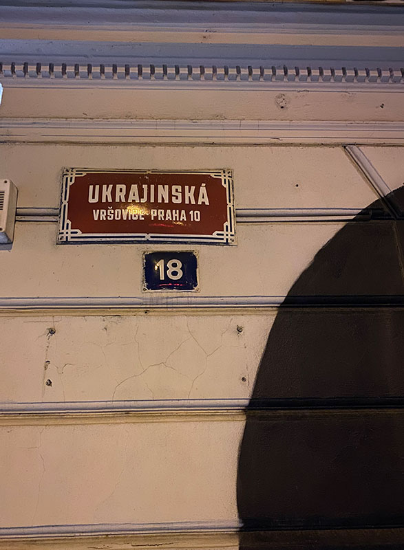 Ukrajinska ulica u Pragu