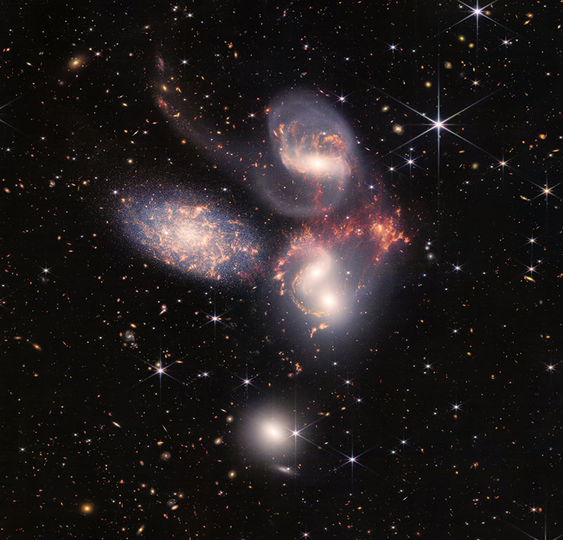 Jato galaksija Stefanov kvintet, foto: Nasa
