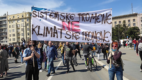 Ekološki ustanak u Beogradu, april 2021, foto: Peščanik