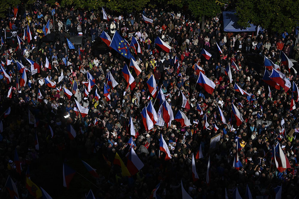 Septembarski protesti u Pragu, foto: České noviny