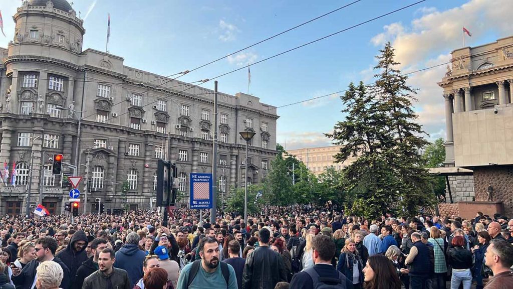 Protesti u Beogradu 8. maja 2023, foto: Peščanik