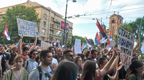 Protesti u Beogradu 2023, foto: Peščanik