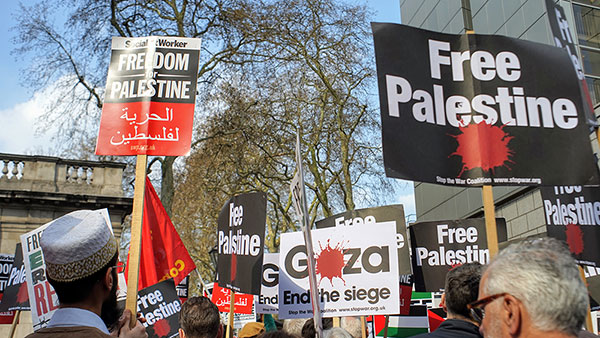 Demonstracije podrške Palestini, London, 30.3.2019, foto: Neda Radulović-Viswanatha