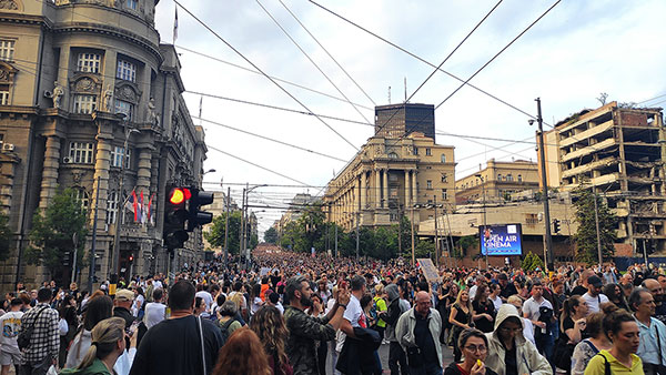 Protest Srbija protiv nasilja, jun 2023, foto: Peščanik