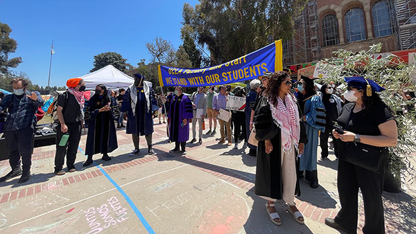 Protest u UCLA kampusu, 29.4.2024, foto: Wikimedia