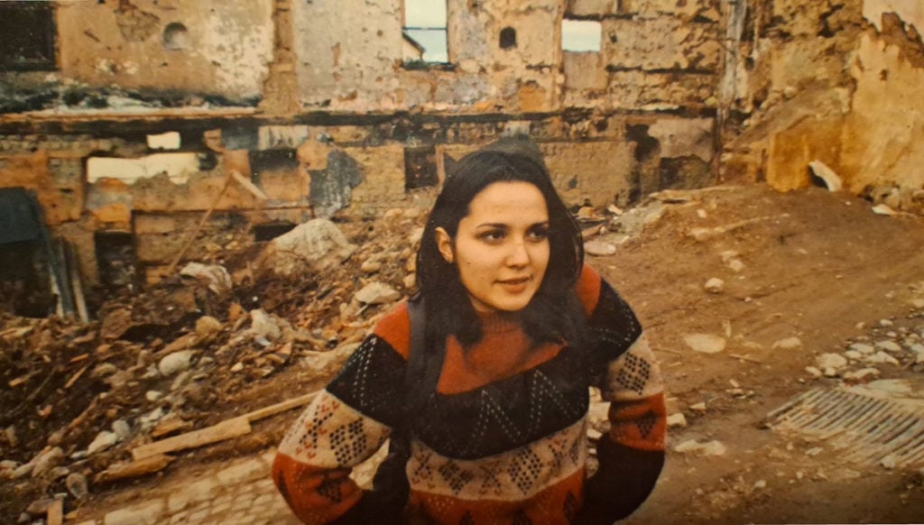 Linda Gusia 1999. posle rata na Kosovu, foto: lična arhiva Linda Gusia 1999. posle rata na Kosovu, foto: lična arhiva