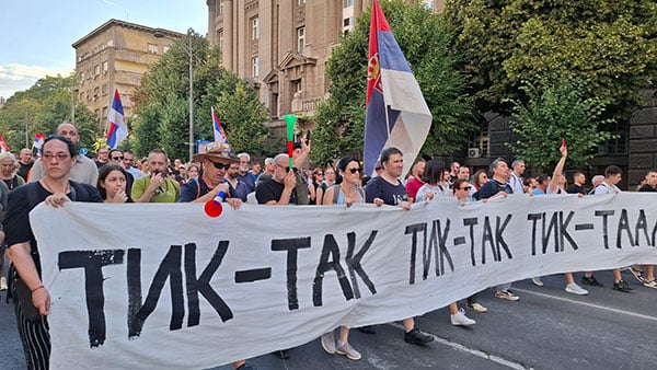 Protest na Vidovdan