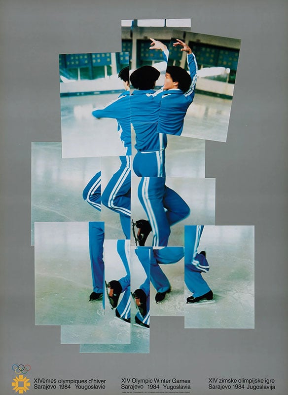 David Hockney, Klizač, poster za zimsku Olimpijadu u Sarajevu 1984. David Hockney, Klizač, poster za zimsku Olimpijadu u Sarajevu 1984.