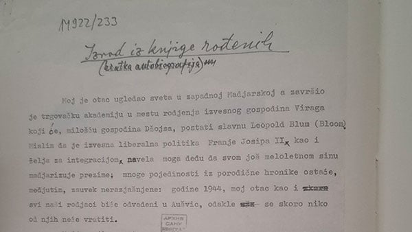 Izvod iz knjige rođenih